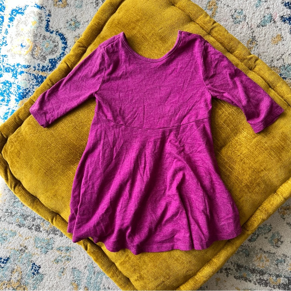 Old Navy Toddler / Little Girls Fuchsia Long Sleeve Dress